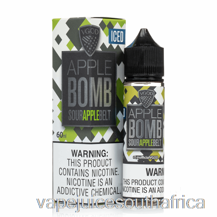 Vape Juice South Africa Iced Apple Bomb - Vgod E-Liquid - 60Ml 0Mg